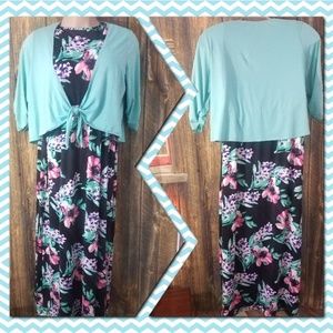 Elementz Women's Plus Size 2X Maxi Dress